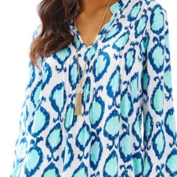 NWOT Lilly Pulitzer Sarasota tunic resort white - Picture 2 of 6